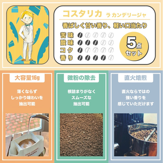 【お得】コスタリカ🇨🇷５点セット